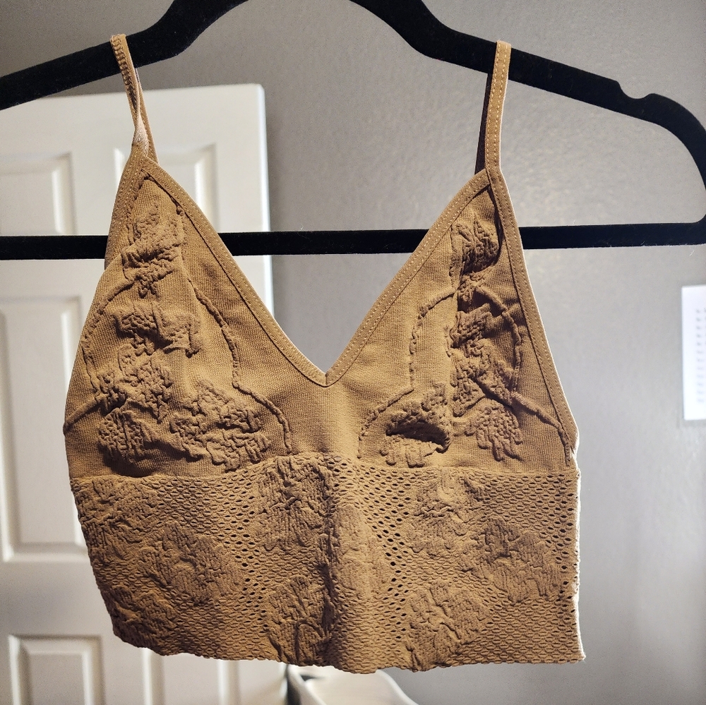 Free People Candy Seamless Bra Sand NWT - Picture 7 of 9